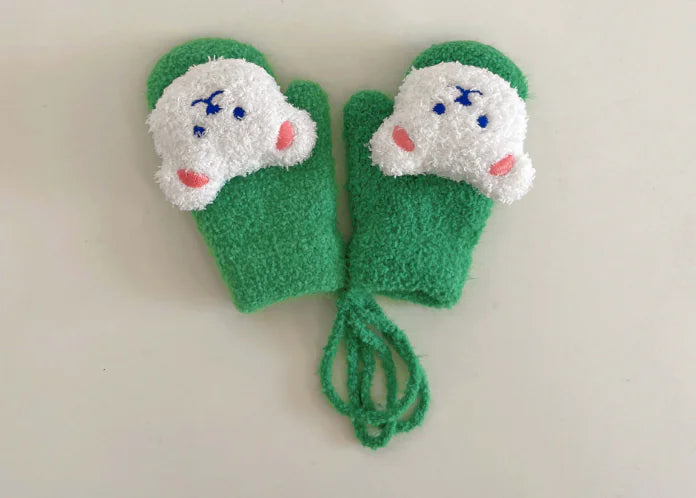 Thick Plush Winter Gloves for Boys Ages 1-4