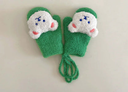 Thick Plush Winter Gloves for Boys Ages 1-4