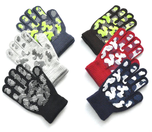 Children's Winter Knitted Gloves for Outdoor Sports