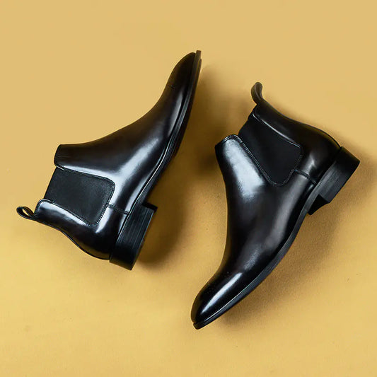 Men's Retro High Top Leather Winter Shoes