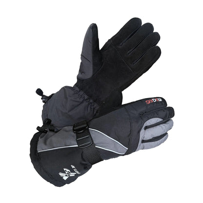 SKYDEER Skiing Gloves for Men and Women Waterproof Deerskin Suede Winter Gloves for Cold Weather Work (SD8751T/M)
