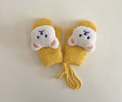 Thick Plush Winter Gloves for Boys Ages 1-4