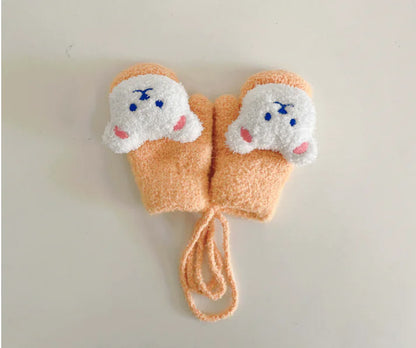 Thick Plush Winter Gloves for Boys Ages 1-4