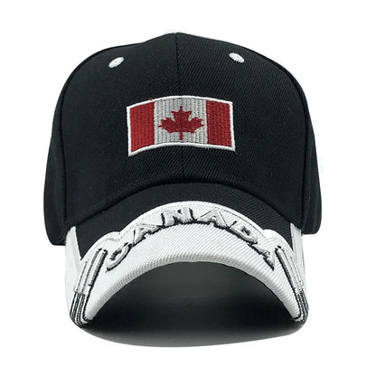 New Colors Contrast Canada Embroidered Baseball Cap