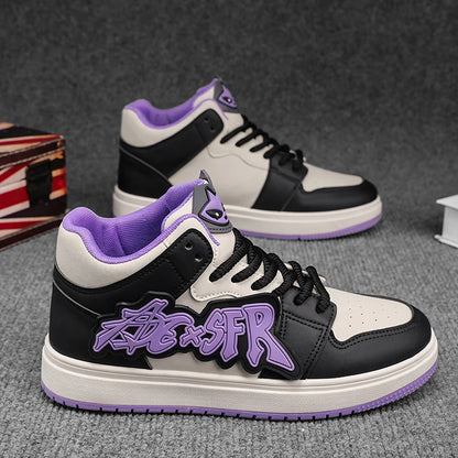 Men's Casual Sneakers Fashion High Top Shoes