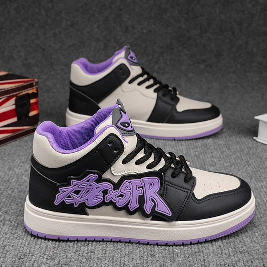 Men's Casual Sneakers Fashion High Top Shoes