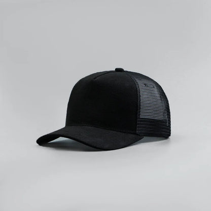 Leather Label Custom Logo Five-panel Suede Baseball Cap
