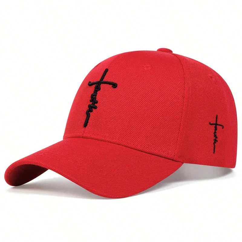 Unisex Letter Cross Embroidery Baseball Caps