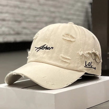 Retro perforated duckbill cap