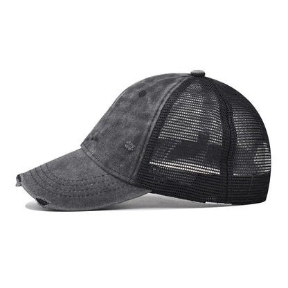 Washed Cotton Mesh Breathable Baseball Cap