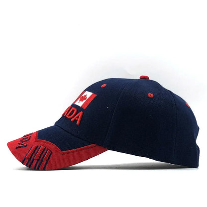 New Colors Contrast Canada Embroidered Baseball Cap