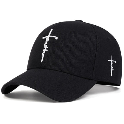 Unisex Letter Cross Embroidery Baseball Caps