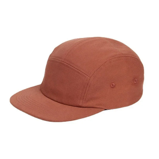 New Washed Cotton 5 Panel Pure Color Baseball Cap