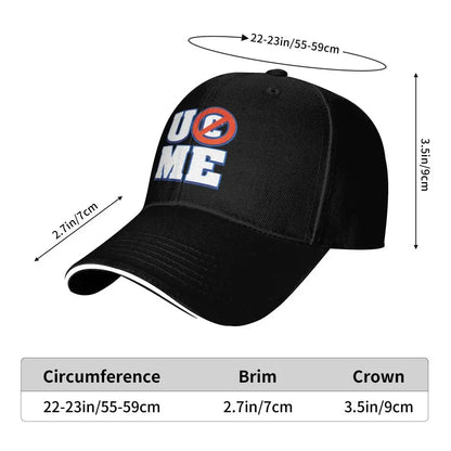 Yellow Wrestling john Cena White Custom Baseball Caps