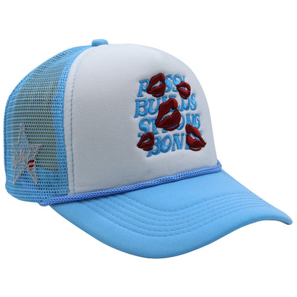 American Style Letters Lip Embroidered Baseball Hats
