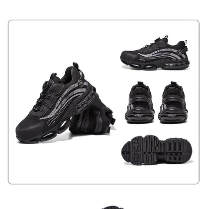 Rotary Buckle Work Sneakers Steel Toe Shoes