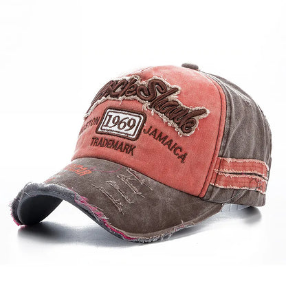 2025 High Quality Washed cowboy letters Cotton Cap