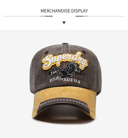 Unisex Sporty Cotton Washed Baseball Cap