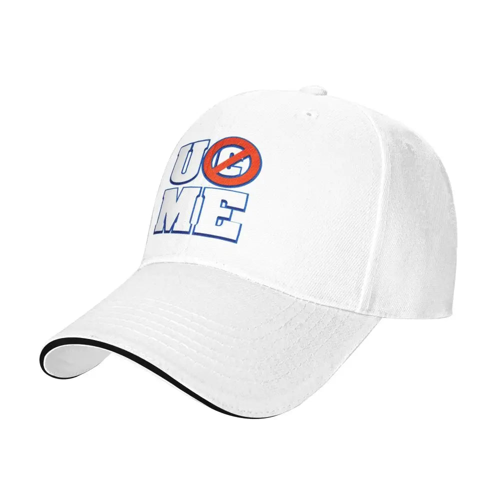 Yellow Wrestling john Cena White Custom Baseball Caps
