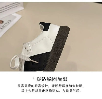 Women Leather Outdoor Walking Sneakers