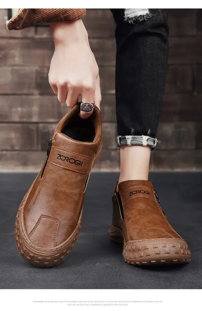 Zipper Outdoor Sports Shoes Unisex Shoes for Men