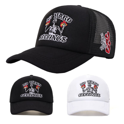 Halloween Trendy Embroidered Breathable Truck Hat