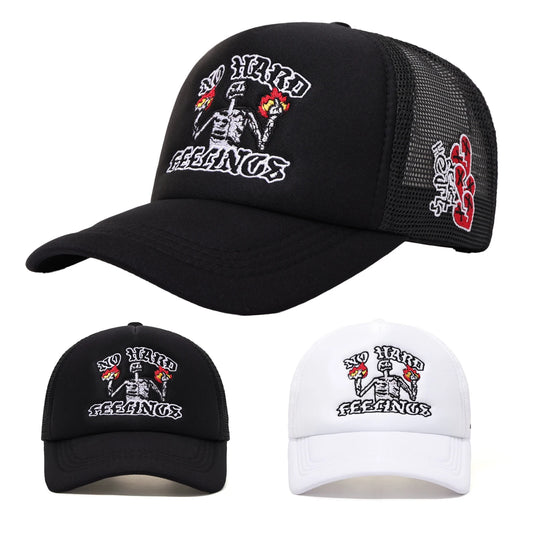 Halloween Trendy Embroidered Breathable Truck Hat
