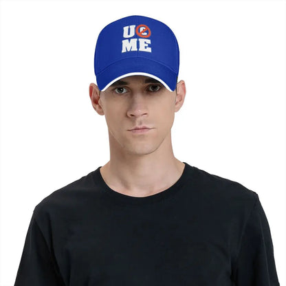 Yellow Wrestling john Cena White Custom Baseball Caps