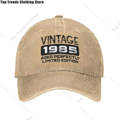 Birthday Gift Vintage 1985 Aged Perfectly Limited Edition Baseball Cap