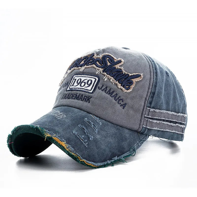 2025 High Quality Washed cowboy letters Cotton Cap