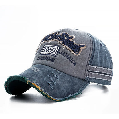2025 High Quality Washed cowboy letters Cotton Cap