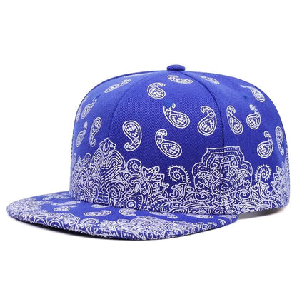2024 New Fashion Flower Printing Snapback Cap