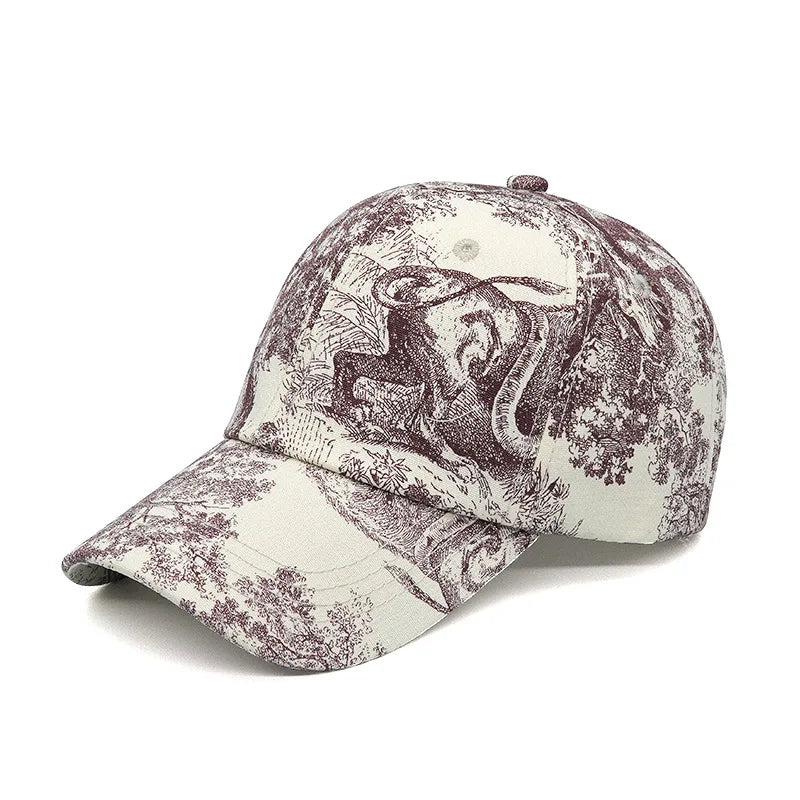 Spring/Summer Fashion Print Baseball Hat