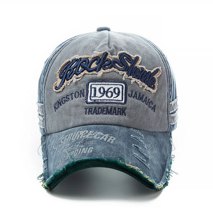2025 High Quality Washed cowboy letters Cotton Cap