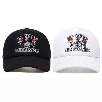 Halloween Trendy Embroidered Breathable Truck Hat