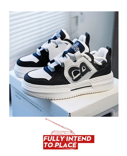 Casual Board Shoes Thick Bottom Trendy Footwear