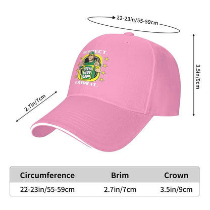 Yellow Wrestling john Cena White Custom Baseball Caps