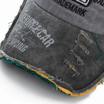 2025 High Quality Washed cowboy letters Cotton Cap
