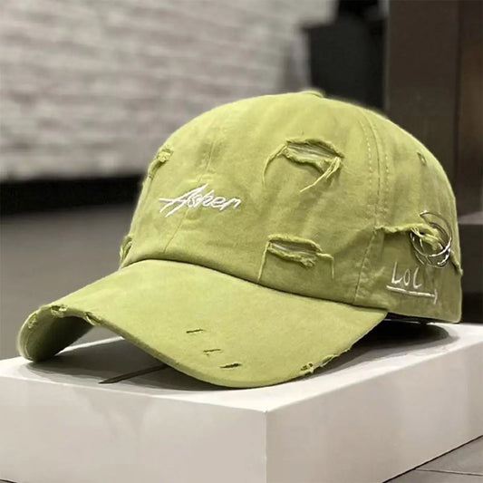 Retro perforated duckbill cap