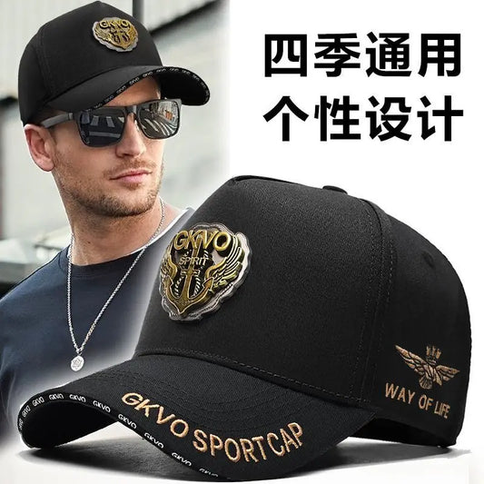 2025 New Four Seasons Tall Crown Men's Big Baseball Cap