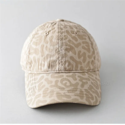 2025 New leopard print quick dry baseball cap
