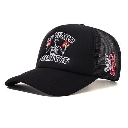 Halloween Trendy Embroidered Breathable Truck Hat
