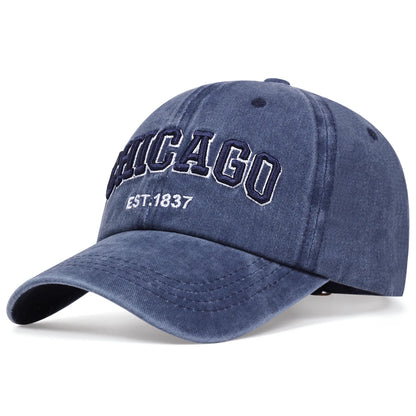 2025 New Korean Chicago Embroidery Baseball Cap