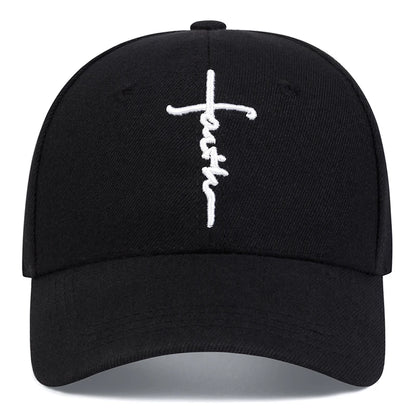 Unisex Letter Cross Embroidery Baseball Caps