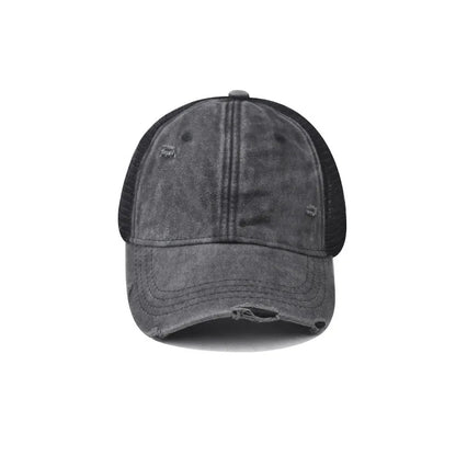 Washed Cotton Mesh Breathable Baseball Cap