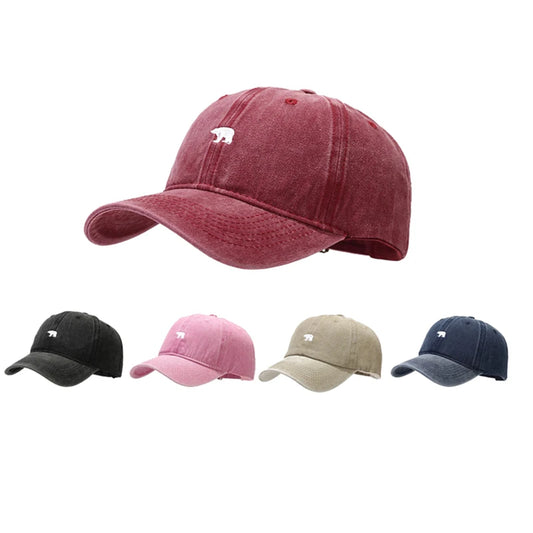Bear Embroidery Baseball Cap