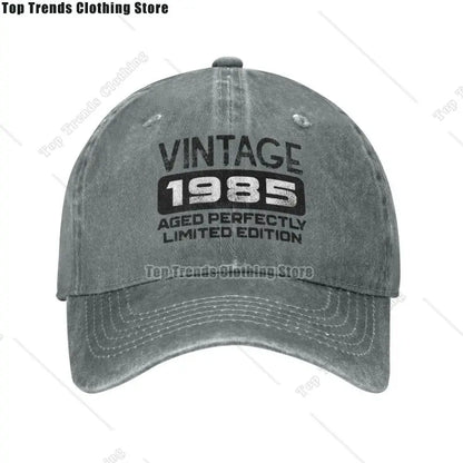Birthday Gift Vintage 1985 Aged Perfectly Limited Edition Baseball Cap