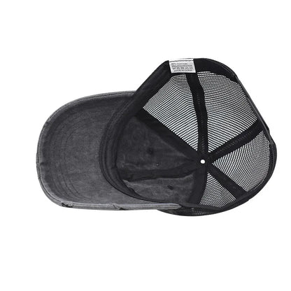 Washed Cotton Mesh Breathable Baseball Cap