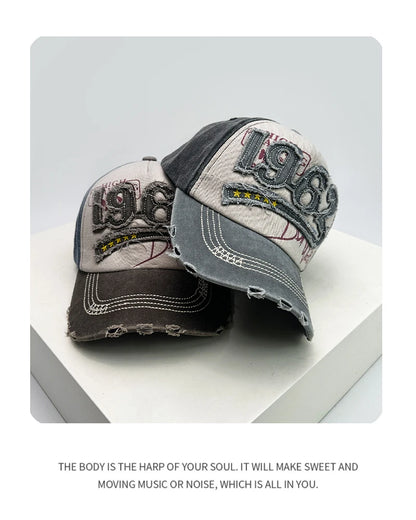 New Unisex PATCH 1962 Letters Broken Style Baseball Hats