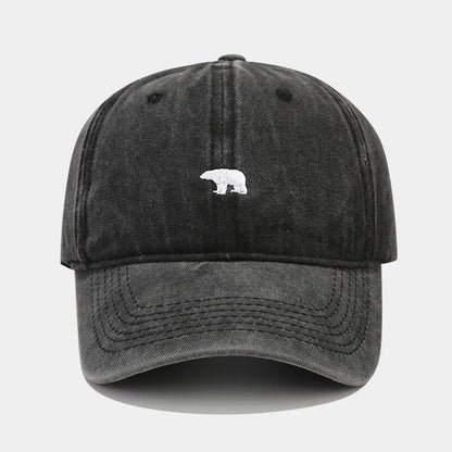 Bear Embroidery Baseball Cap